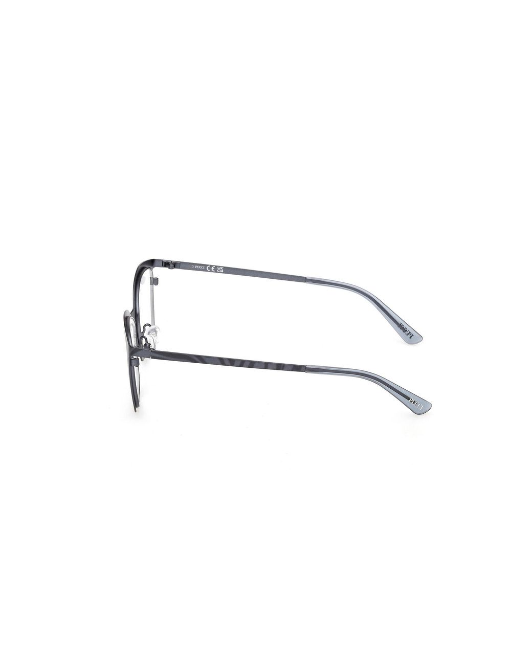 Emilio Pucci Black Ep5276 092 Optical Frames Metal Squared Normal