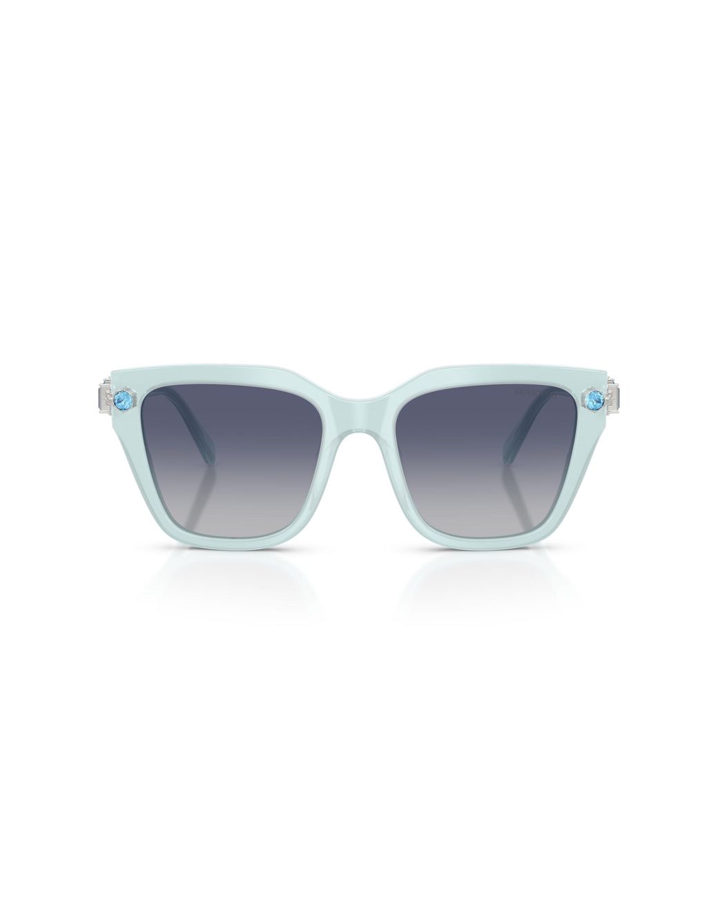 Swarovski Black Sk6041 10244L Sunglasses Acetate Geometric Normal Shaded