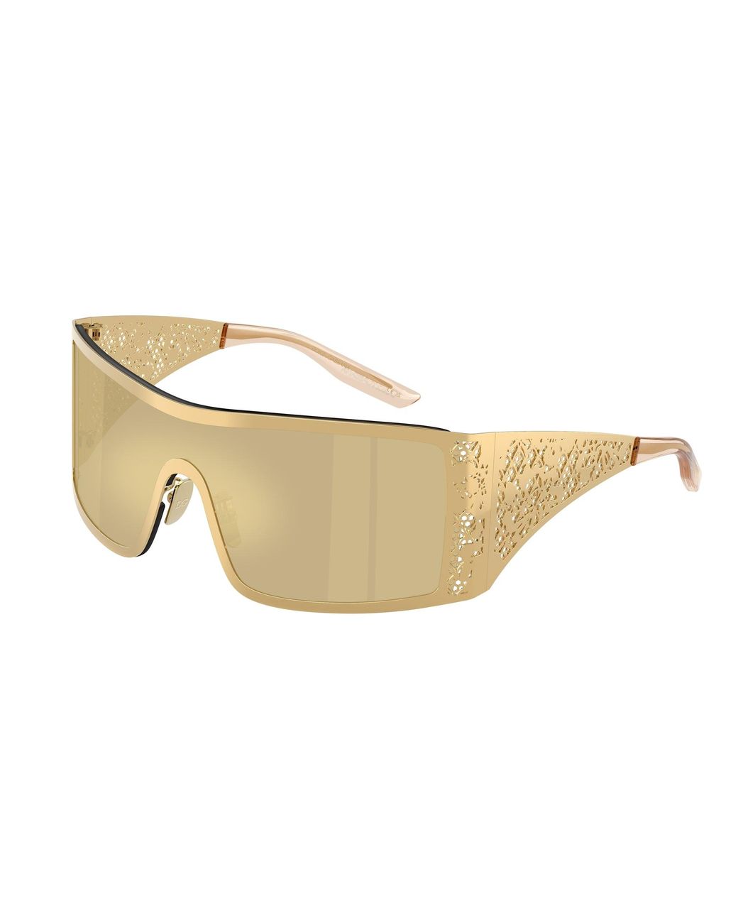 Dolce & Gabbana Black Dg2317 02/7I Sunglasses Metal Squared Mirrored