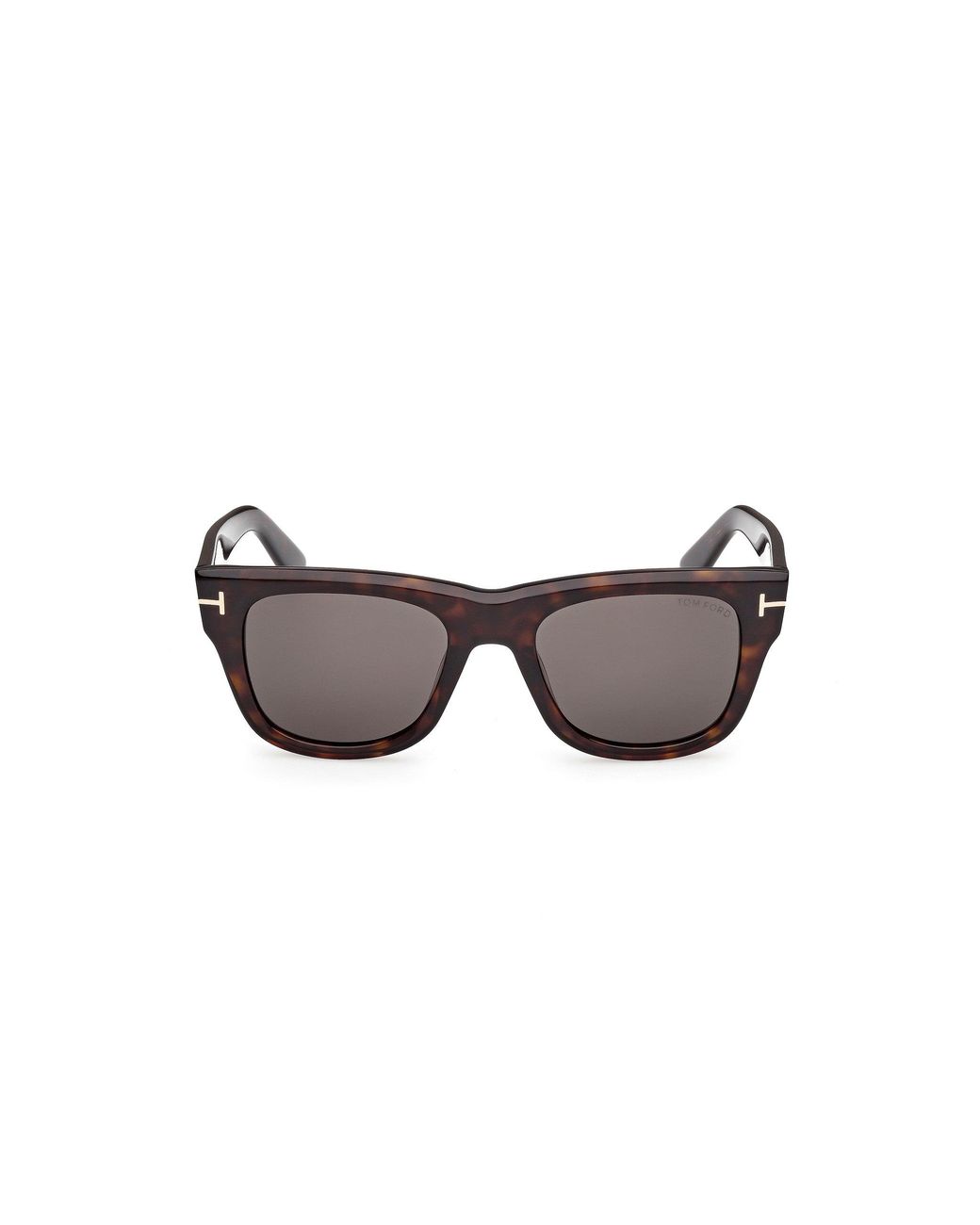Tom Ford Black Ft1304 Finn-02 52A Sunglasses Acetate Smoke Squared Normal for men
