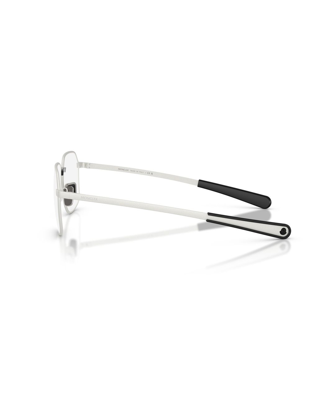 Moncler Black Me1010 1004 Optical Frames Metal Transparent Squared Normal