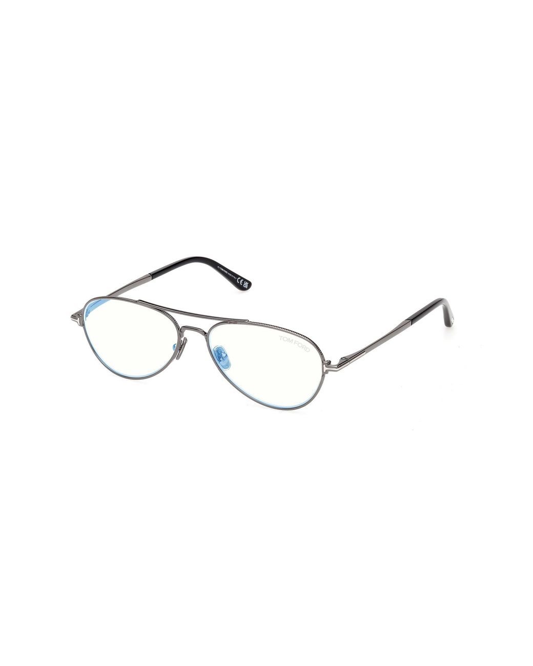 Tom Ford Black Ft6128-B 008 Optical Frames Metal Pilot Normal for men