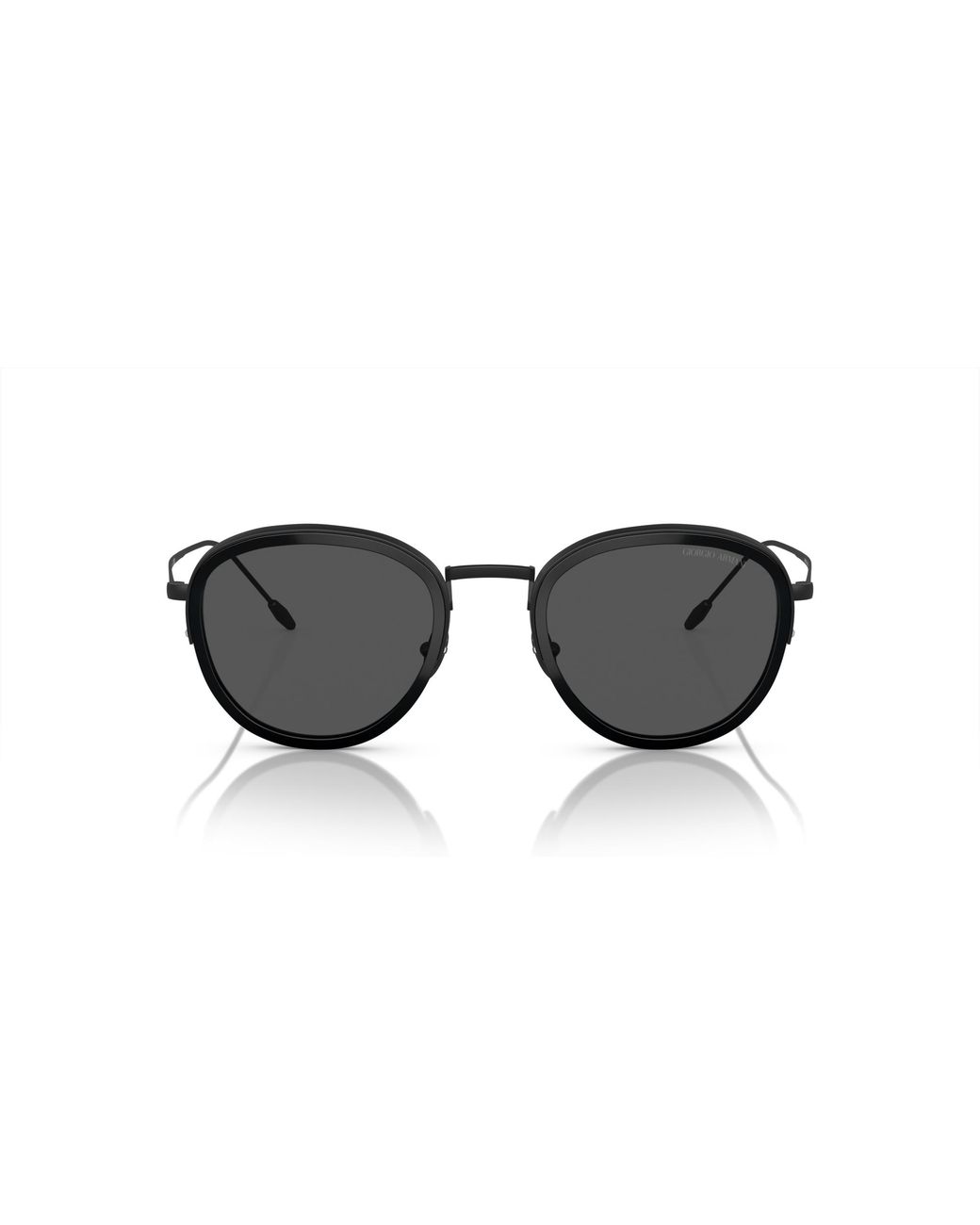 Giorgio Armani Black Ar6068 300187 Sunglasses Metal Round Normal for men