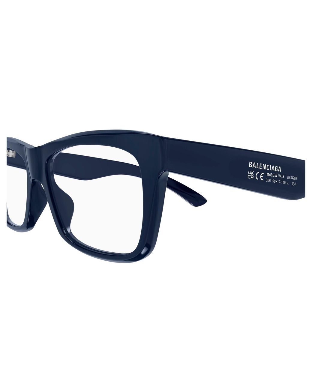 Balenciaga Black Bb0426O 005 Optical Frames Acetate Transparent Squared for men