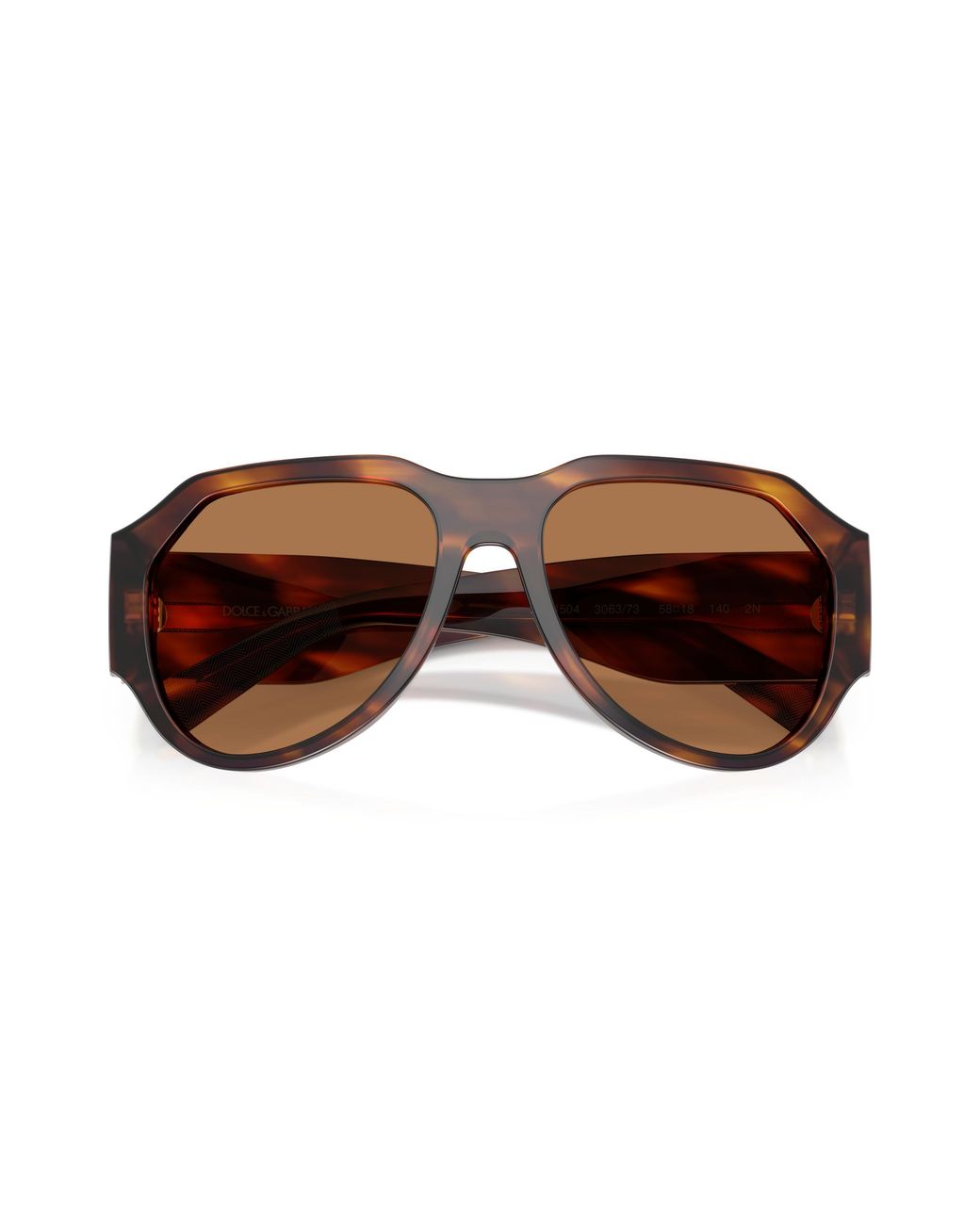 Dolce & Gabbana Black Dg4504 306373 Sunglasses Acetate Bronze Pilot Normal for men