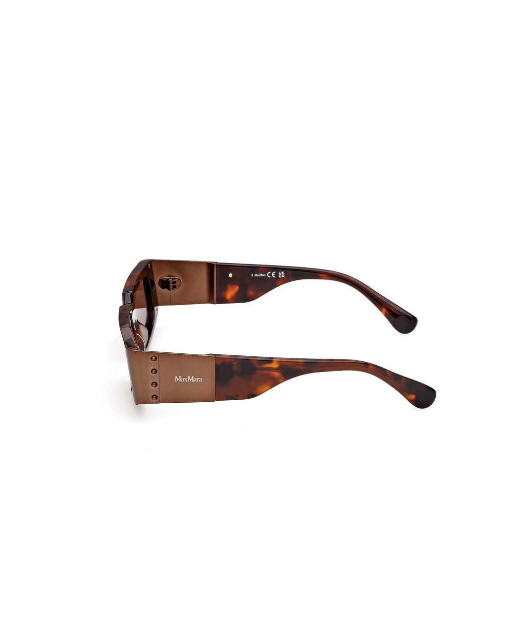 Max Mara Black Mm0217 52E Sunglasses Acetate Squared Normal