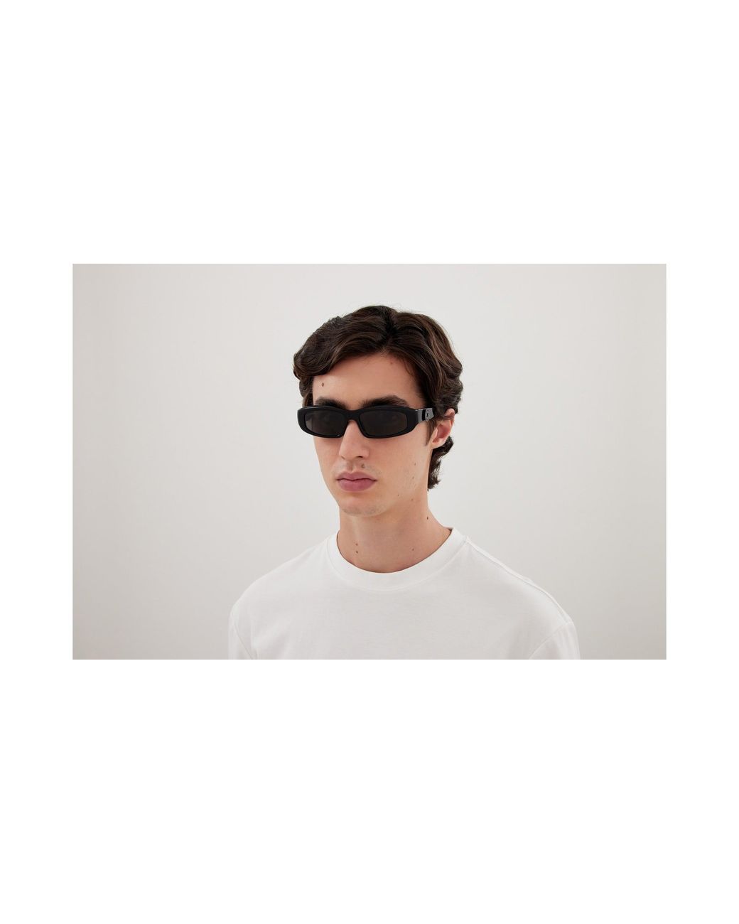 Balenciaga Black Bb0408S 001 Sunglasses Acetate Squared for men