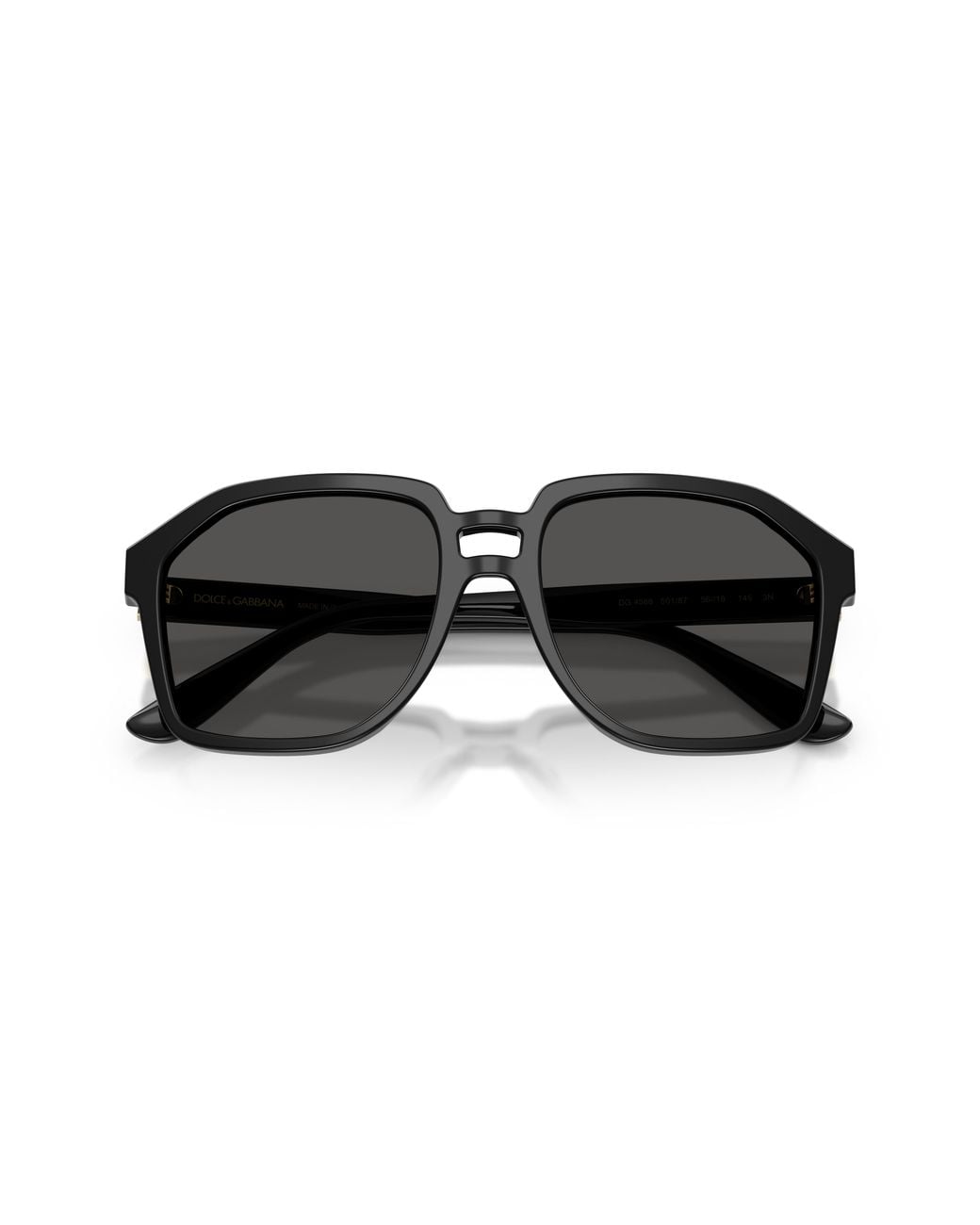 Dolce & Gabbana Black Dg4568 501/87 Sunglasses Acetate Pilot Normal for men
