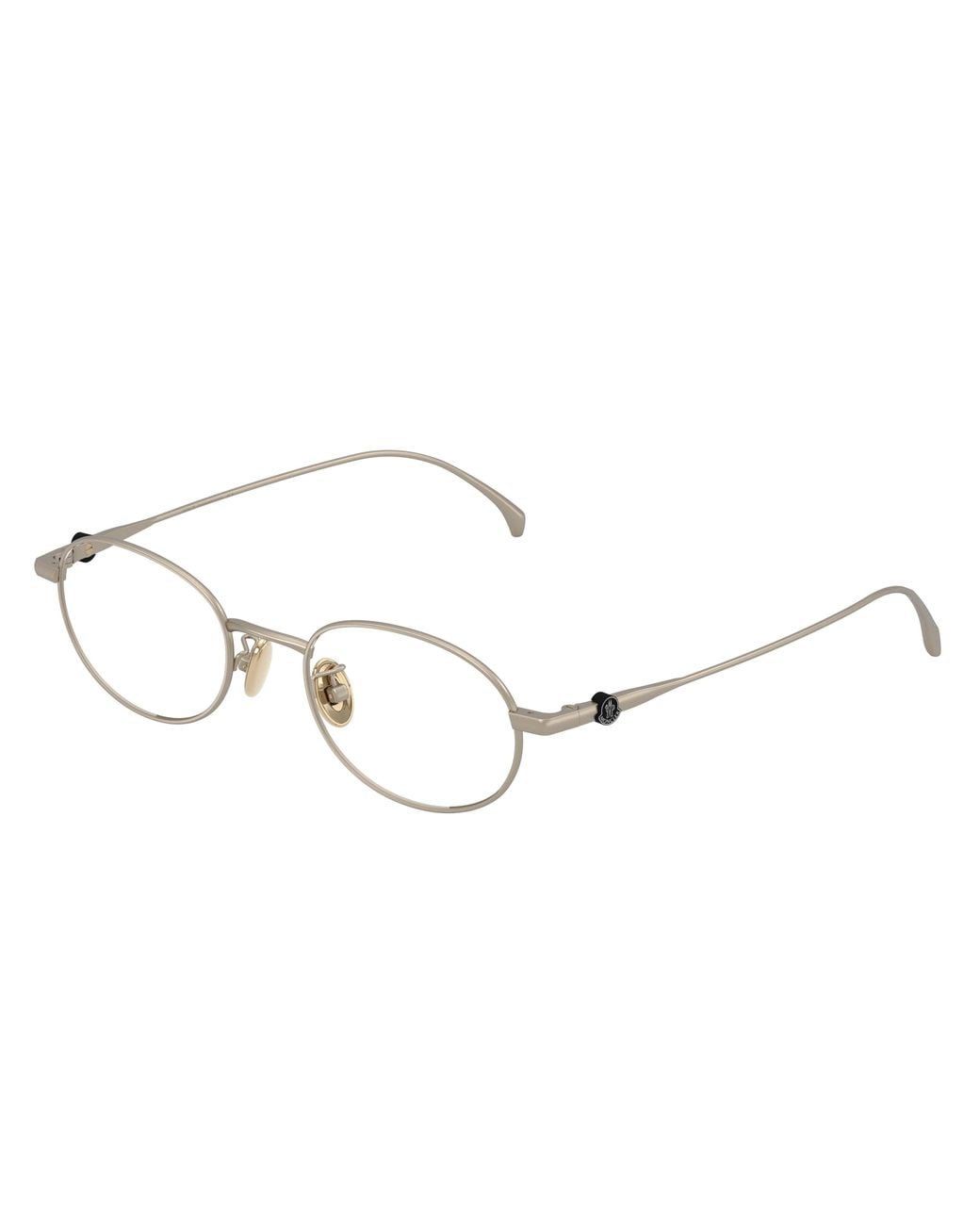 Moncler Black Me1018Td 1003 Optical Frames Titanium Transparent Round Normal