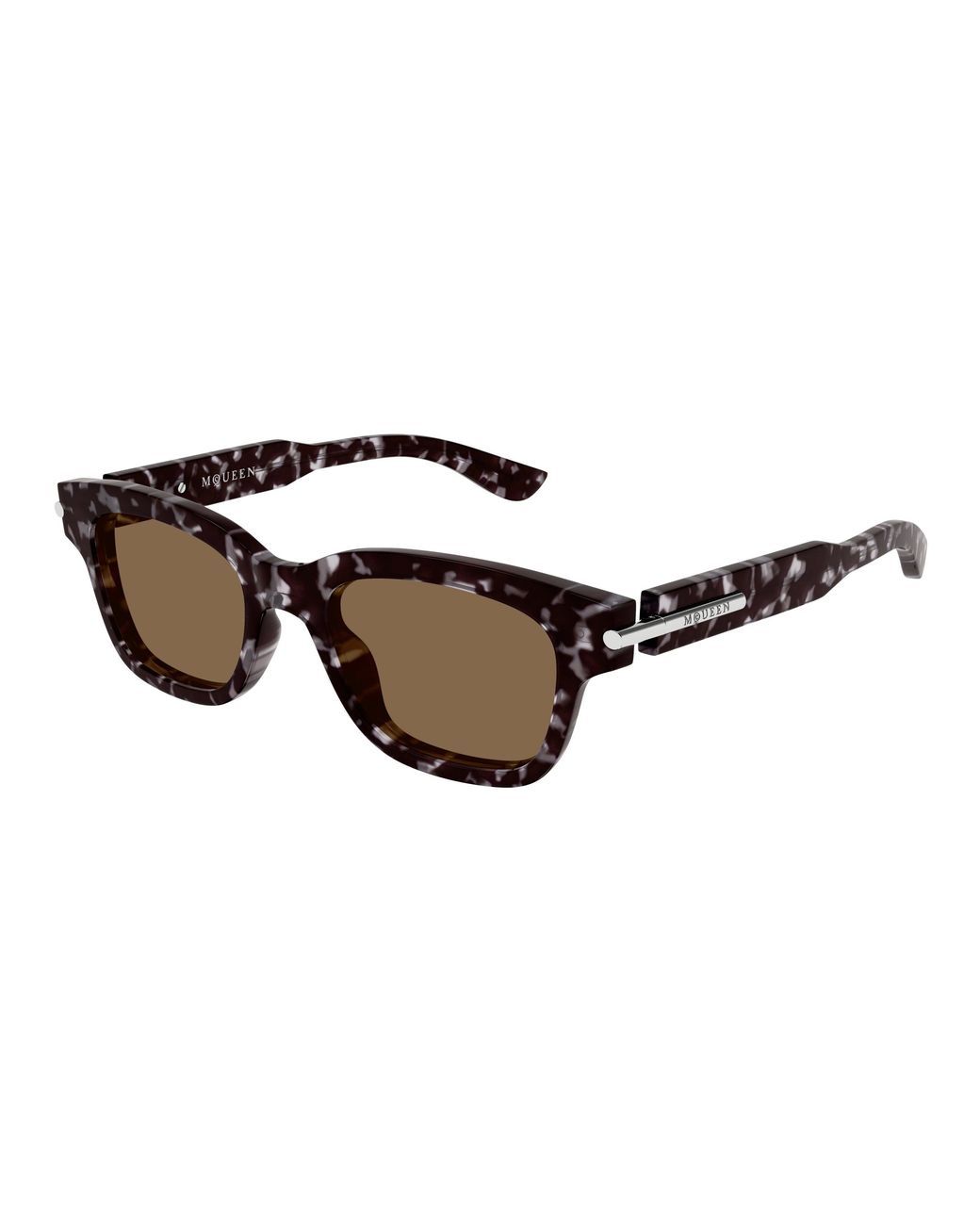 McQueen Black Am0497S 002 Sunglasses Acetate Squared