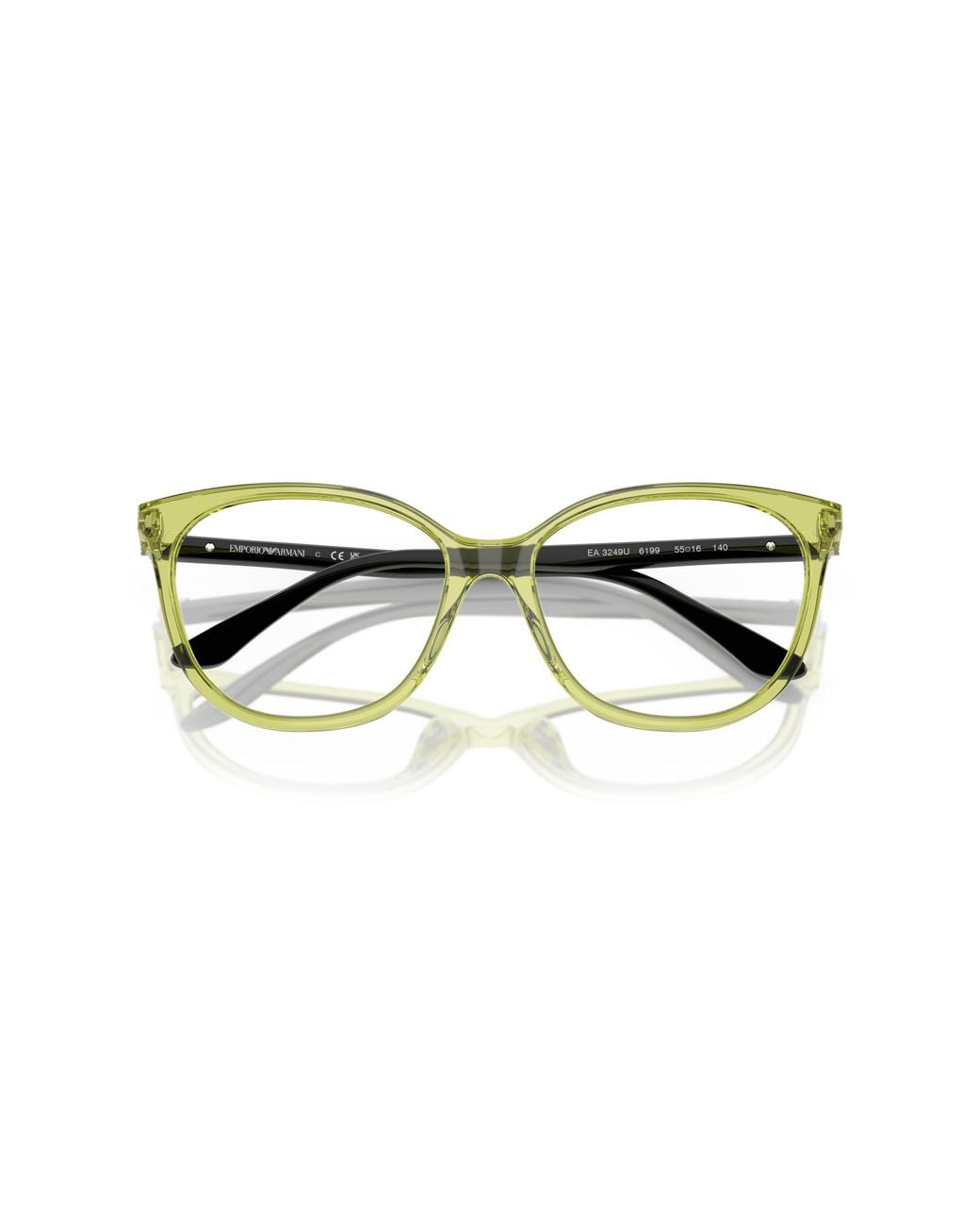 Emporio Armani Black Ea3249U 6199 Optical Frames Acetate Cat Eye Normal