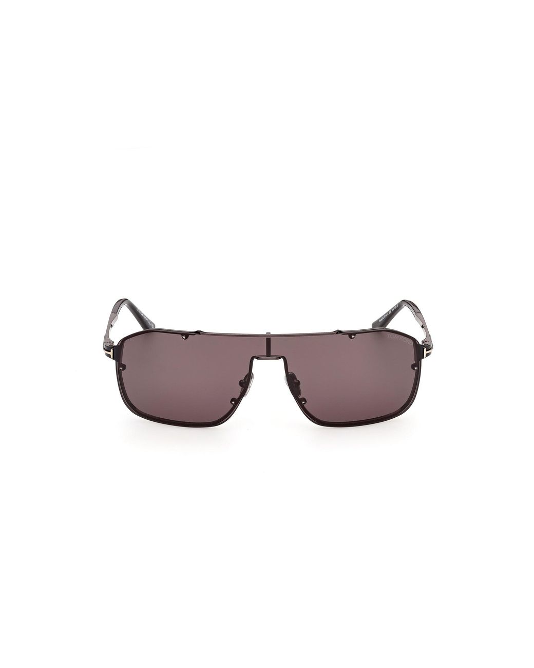 Tom Ford Black Ft1411 Rock-02 08A Sunglasses Metal Smoke Pilot Normal for men