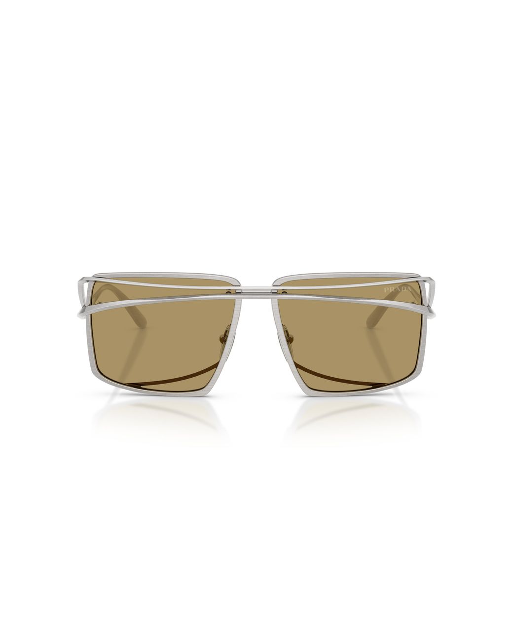 Prada Black Pr C55S 28C70G Sunglasses Metal Geometric Normal for men