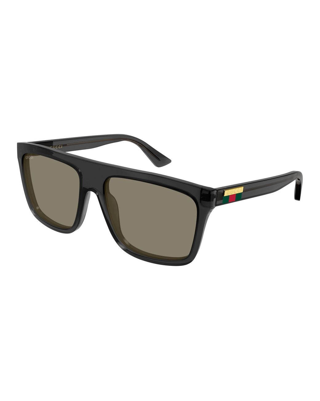 Gucci Black Gg0748S 010 Sunglasses Injected Squared for men