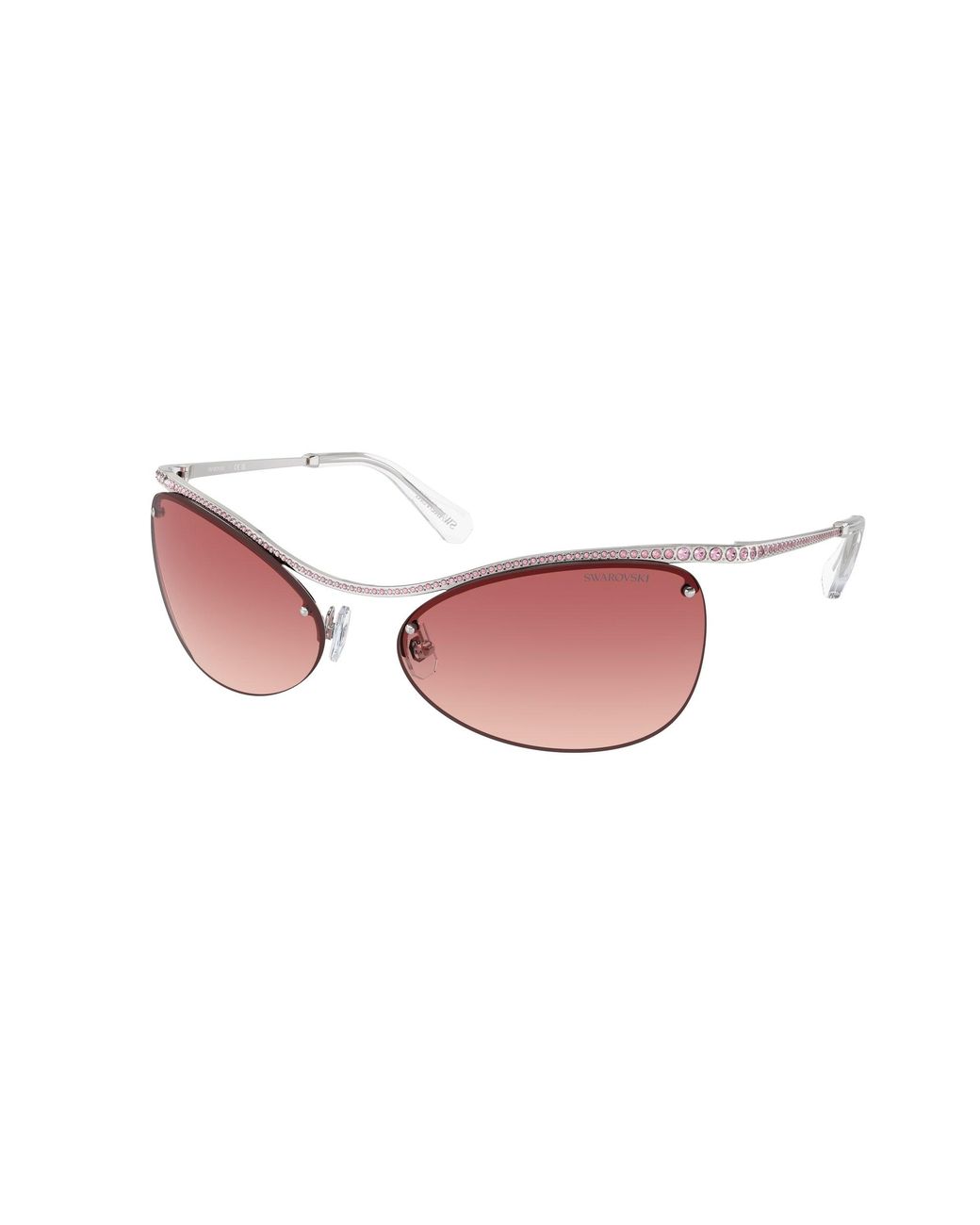Swarovski Black Sk7018 4001A5 Sunglasses Metal Geometric Normal Shaded