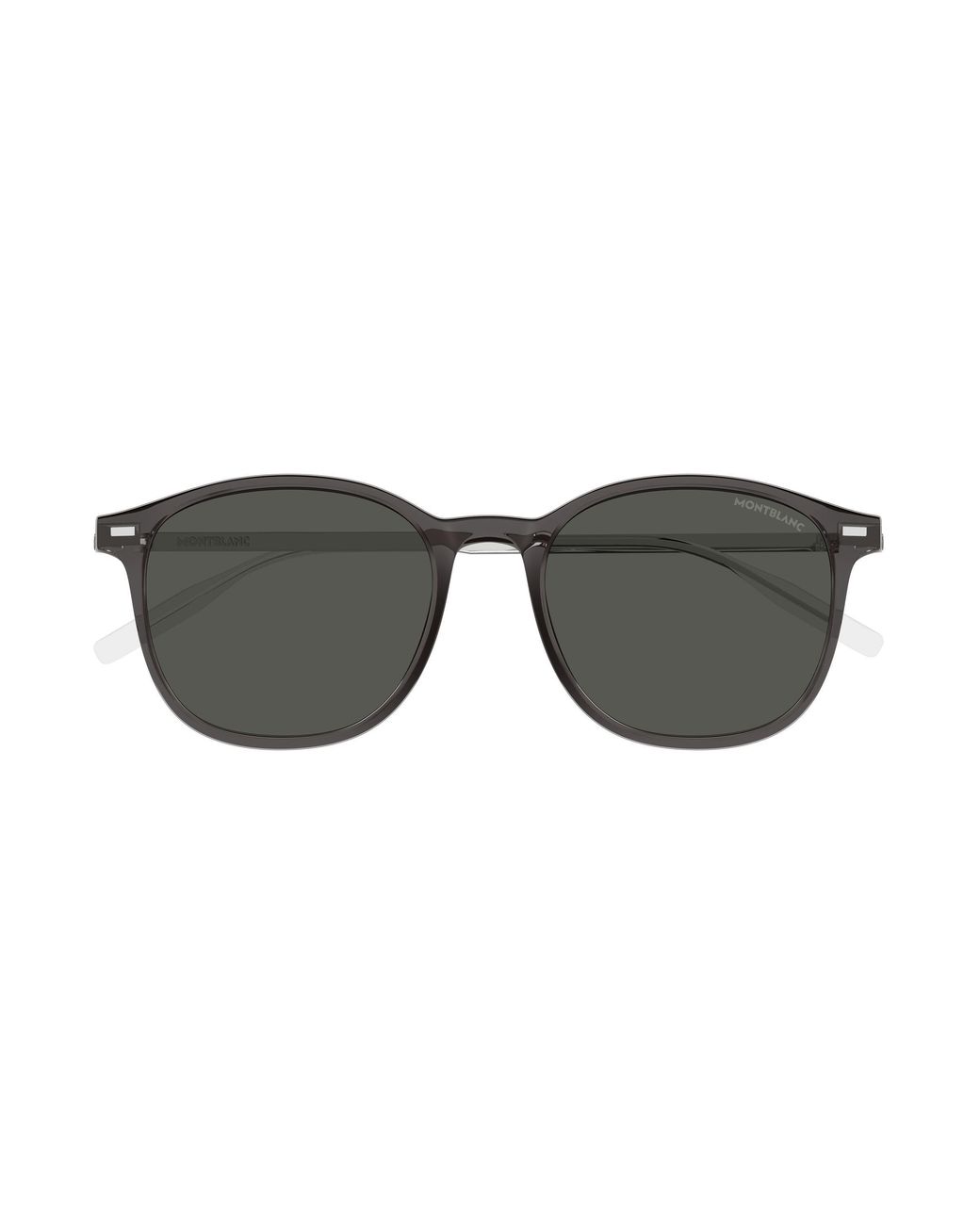 Montblanc Black Mb0454Sa 004 Sunglasses Injected Round for men