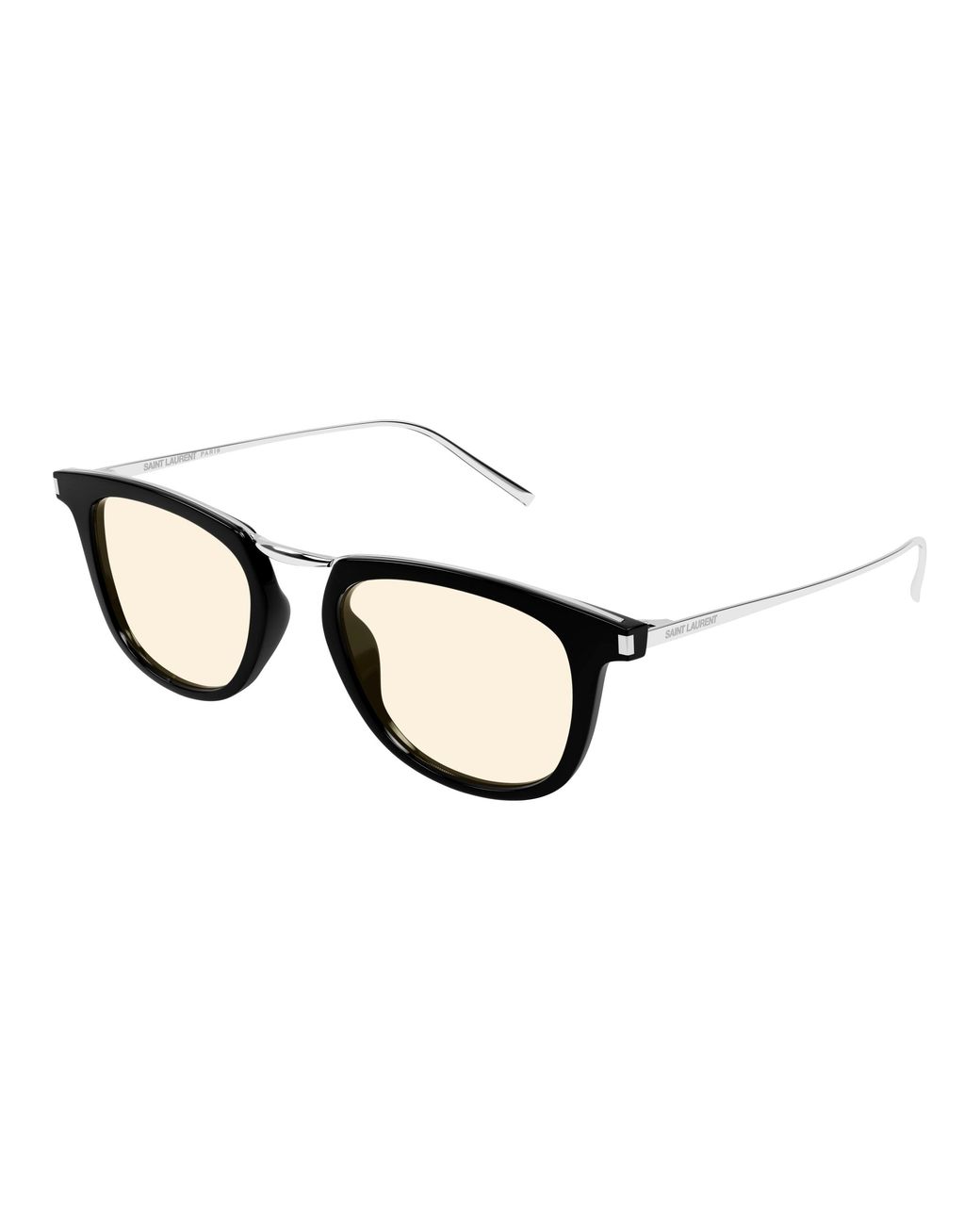 Saint Laurent Black Sl 753 Opt 001 Optical Frames Acetate Transparent Round