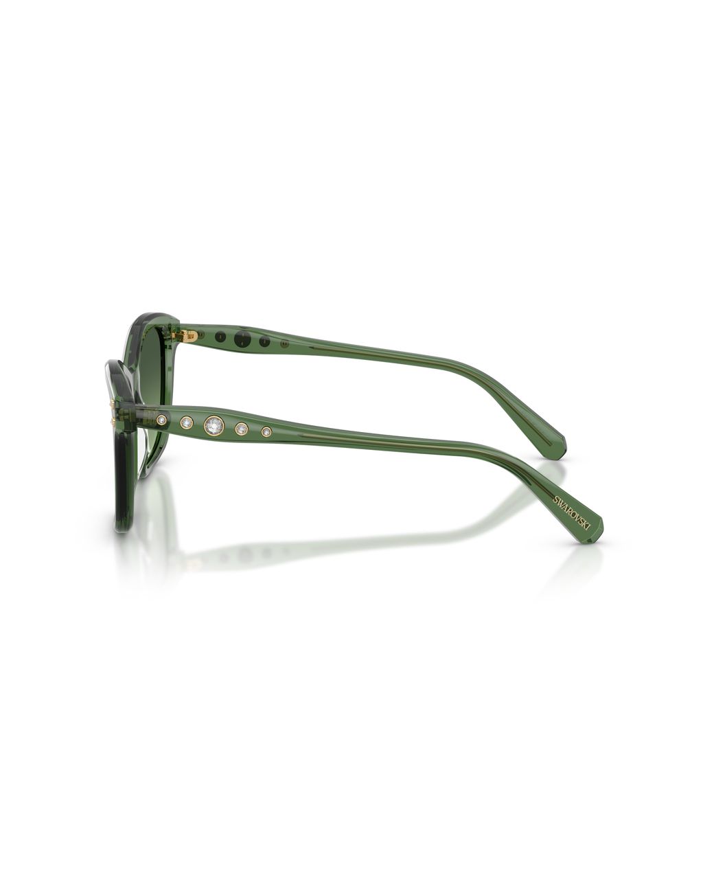 Swarovski Green Sk6063 10852A Sunglasses Acetate Squared Normal Nuanced