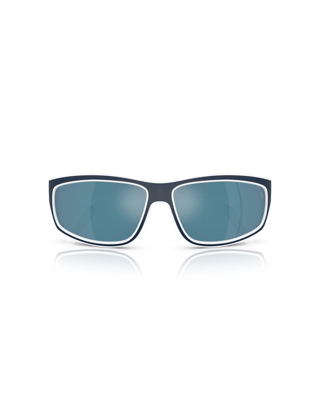 Polo Ralph Lauren Black Ph4227U 547155 Sunglasses Injected Squared Mirrored for men
