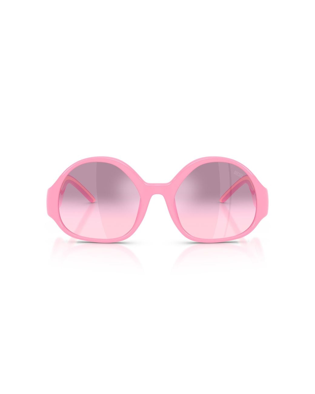 DIESEL Black Dl3022U 2055H9 Sunglasses Injected Round Mirror Nuanced