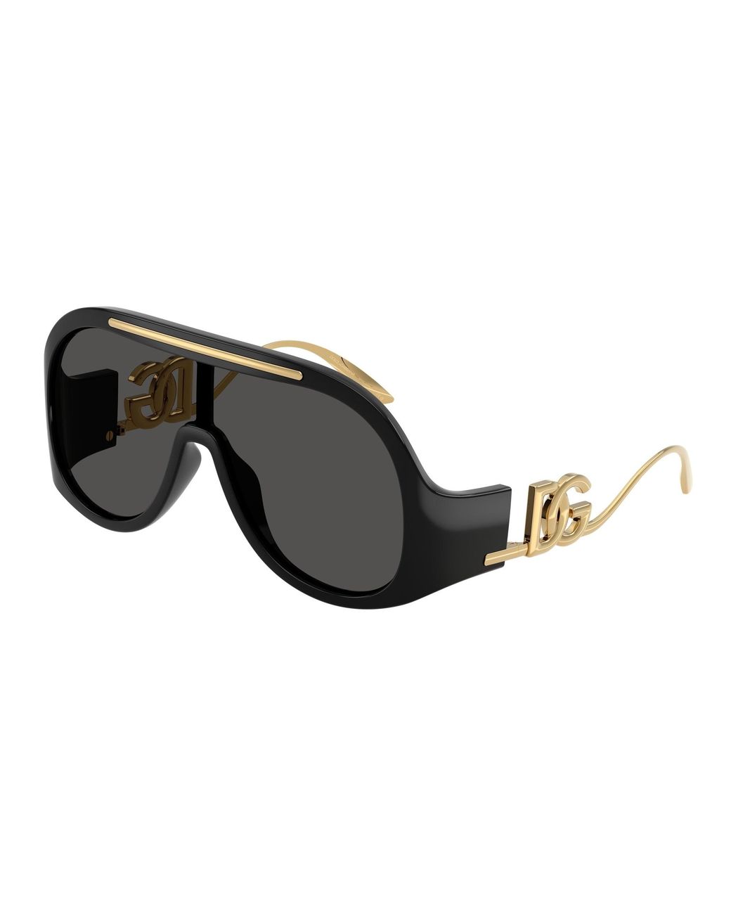 Dolce & Gabbana Black Dg6202 501/87 Sunglasses Injected Pilot Normal