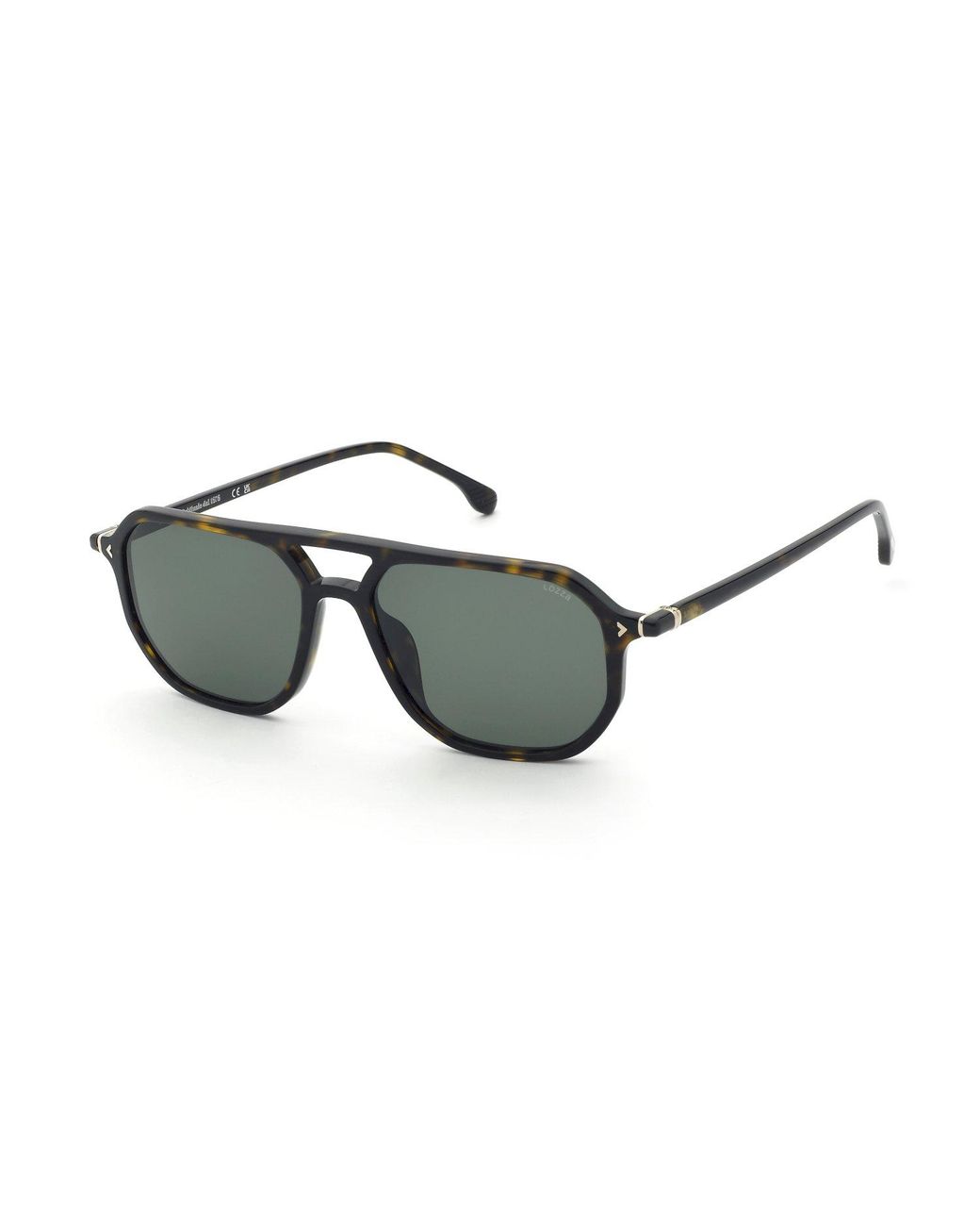Lozza Black Sl4388 Roma 11 0722 Sunglasses Acetate Squared Normal for men