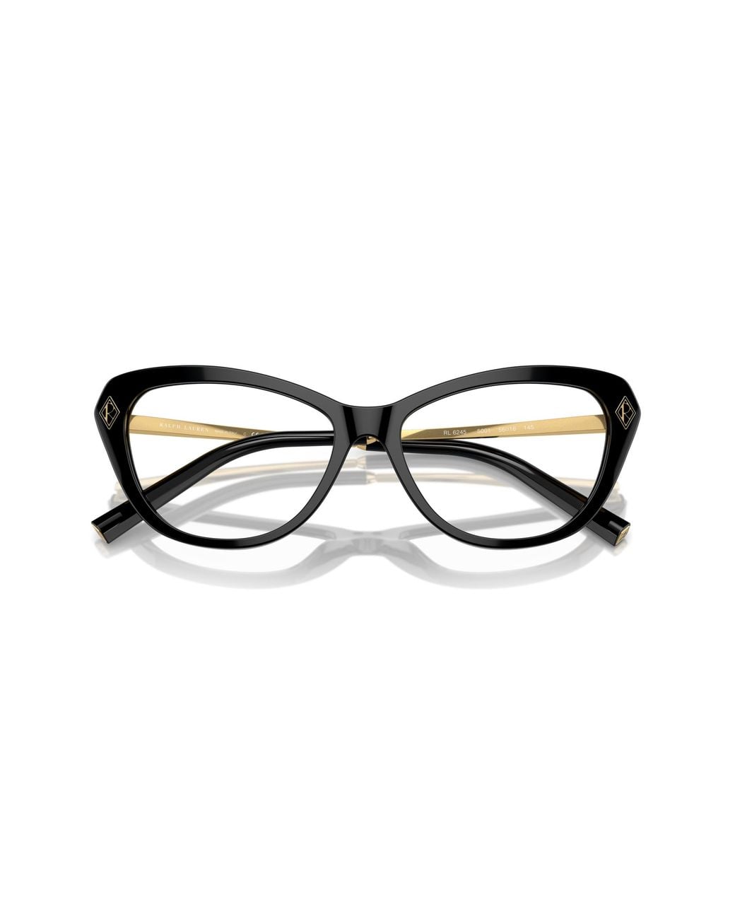 Ralph Lauren Black Rl6245 5001 Optical Frames Acetate Cat Eye Normal