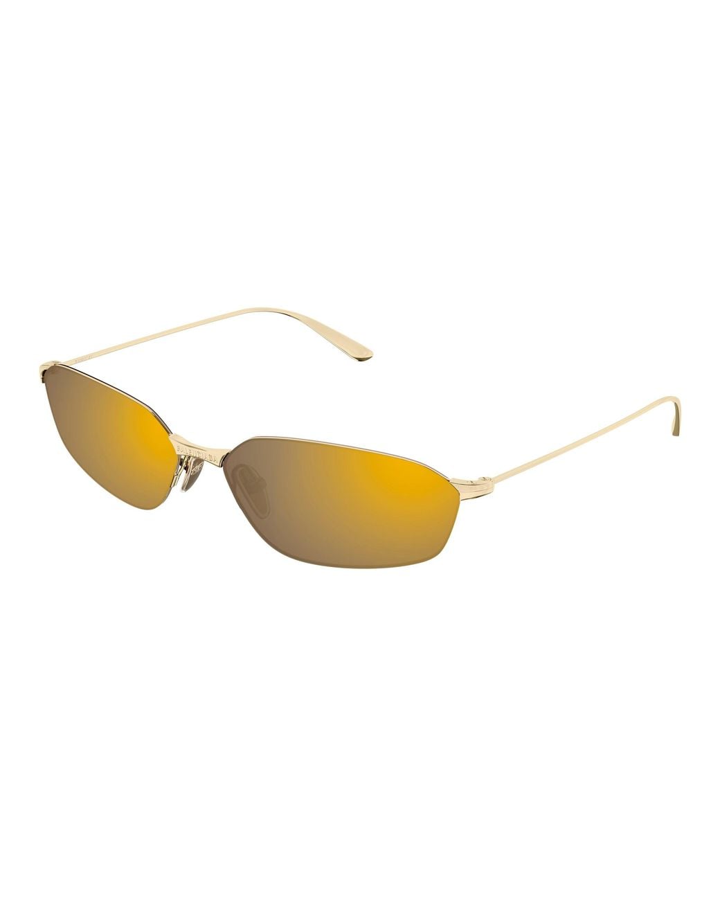 Balenciaga Black Bb0412S 004 Sunglasses Metal Geometric