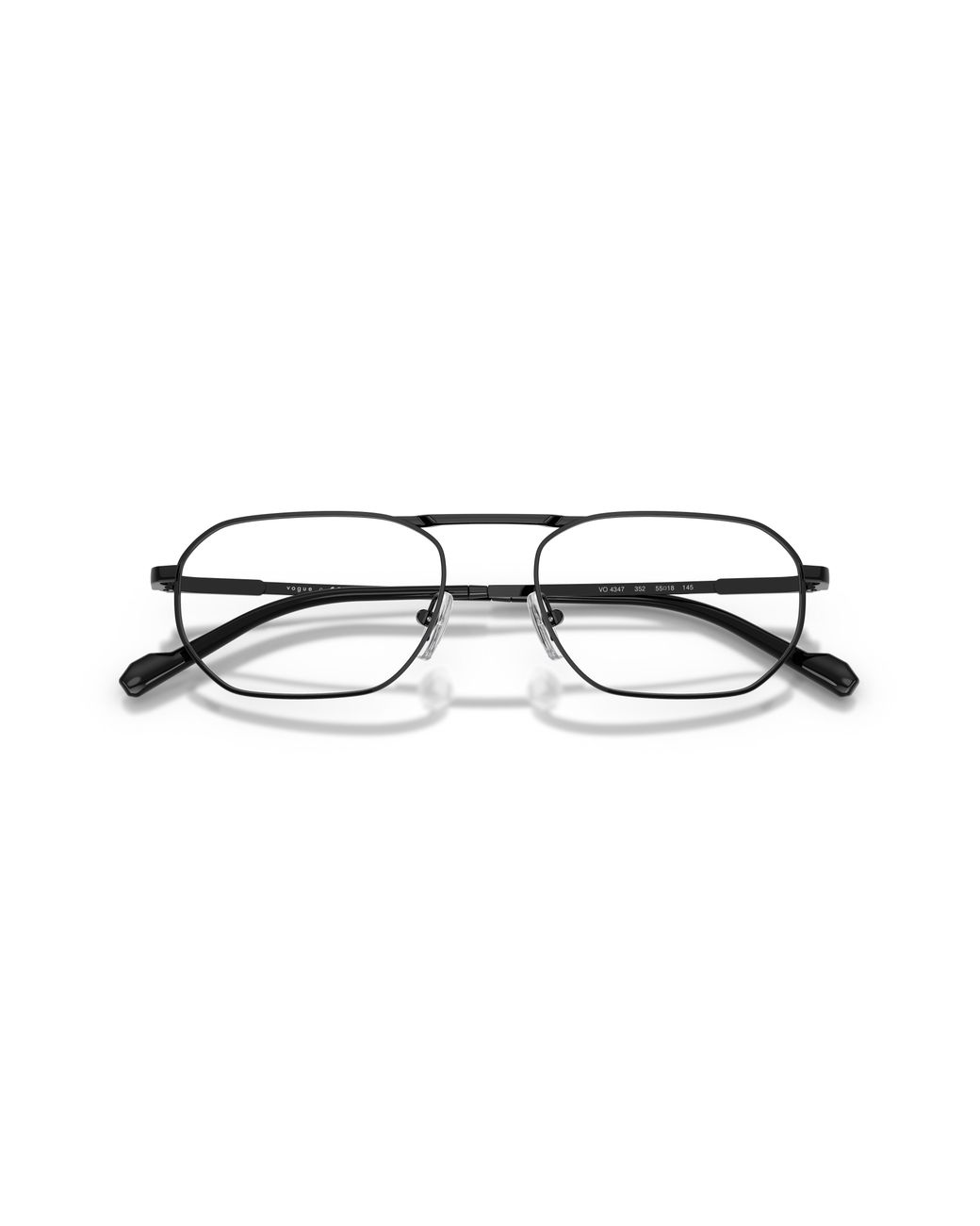 Vogue Eyewear Black Vo4347 352 Optical Frames Metal Geometric Normal for men