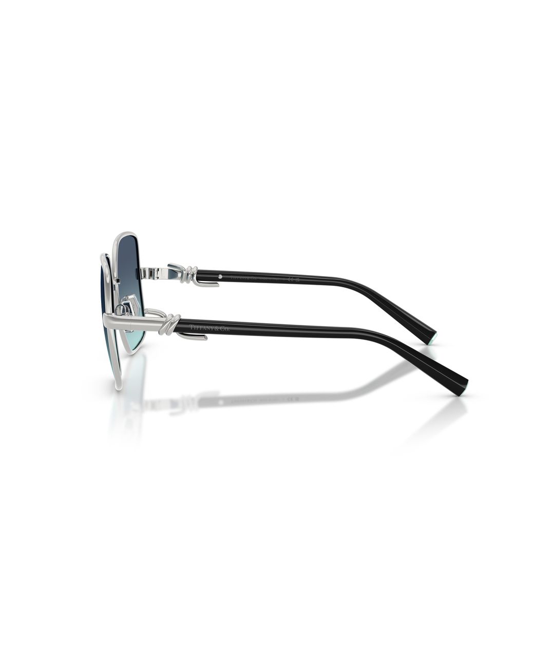 Tiffany & Co Black Tf3122 60019S Sunglasses Metal Squared Normal Nuanced