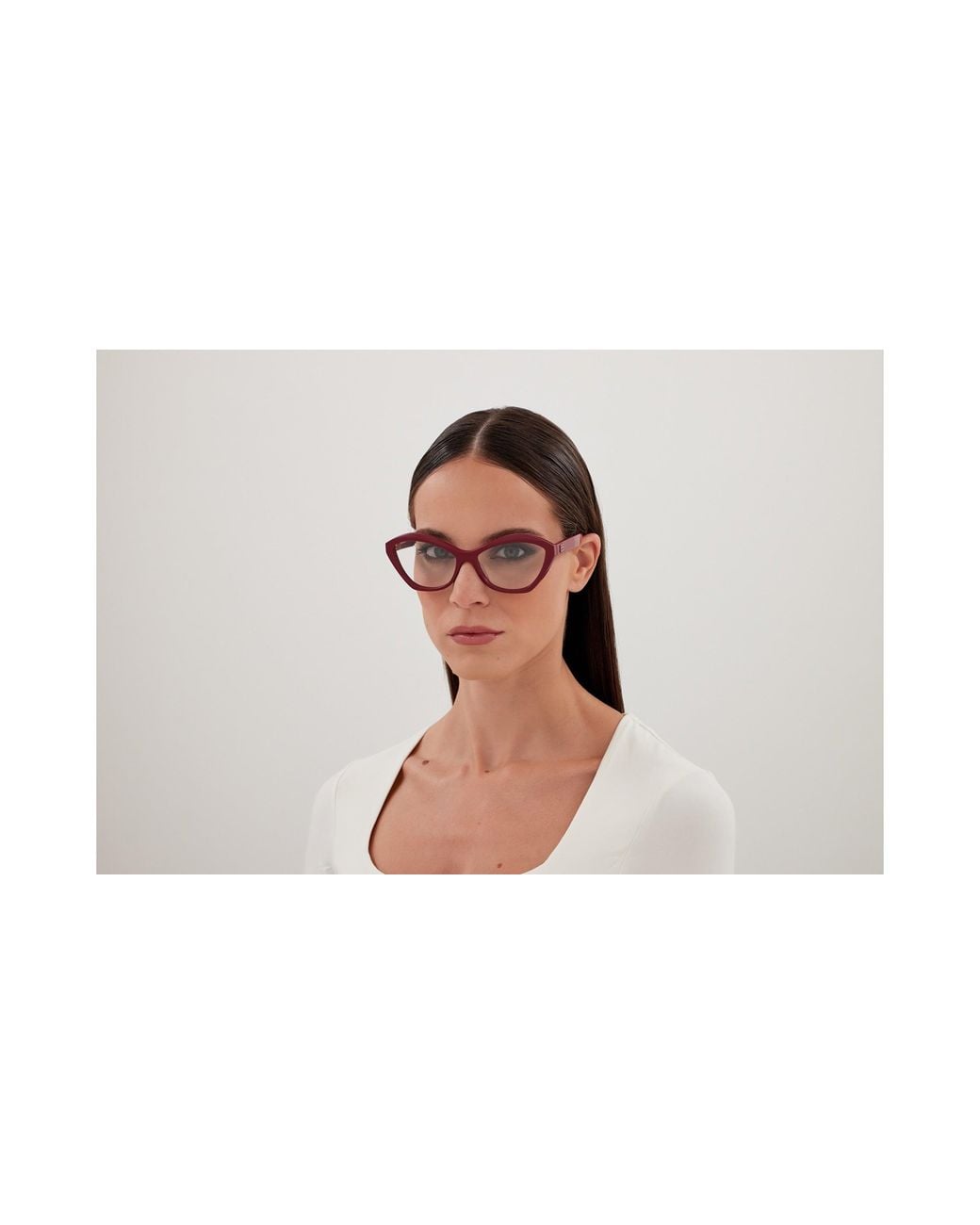 Balenciaga Black Bb0341O 006 Optical Frames Acetate Transparent Cat Eye