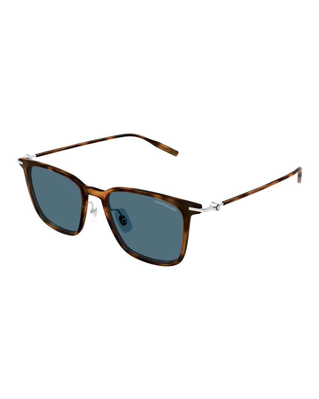 Montblanc Black Mb0354S 004 Sunglasses Injected Squared for men
