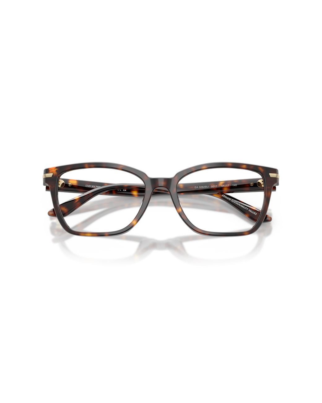 Emporio Armani Black Ea3282Bu 5026 Optical Frames Acetate Transparent Cat Eye Normal