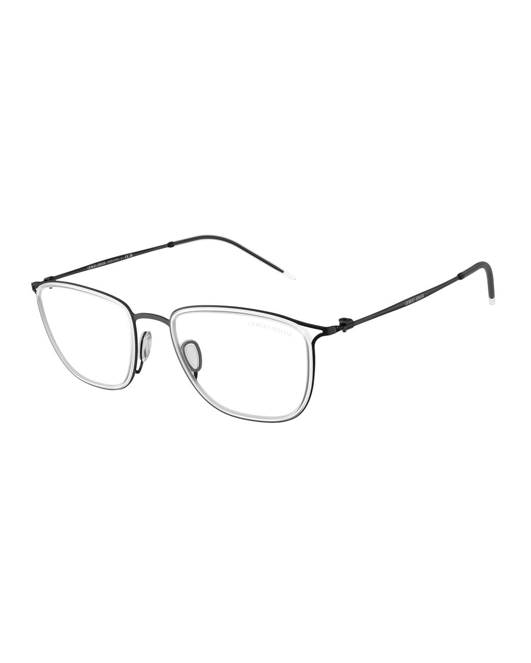 Giorgio Armani Black Ar6189 30011W Sunglasses Metal Transparent Pillow Normal for men