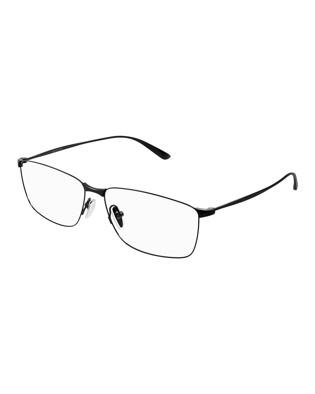 Balenciaga Black Bb0415O 001 Optical Frames Acetate Transparent Squared for men