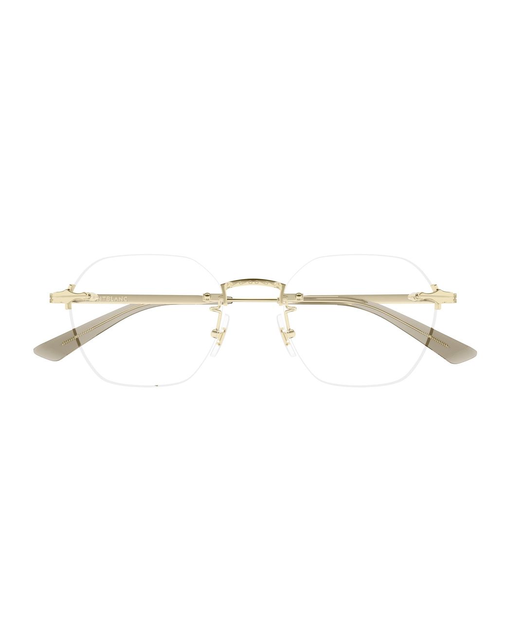 Montblanc Black Mb0403O 001 Optical Frames Metal Transparent Round for men