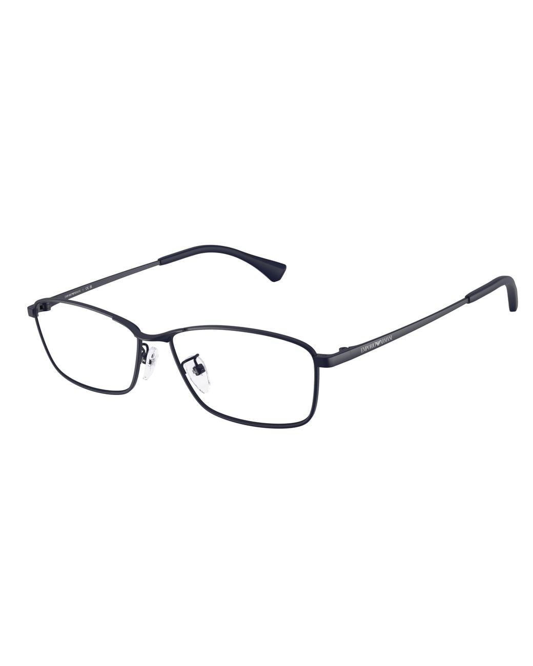 Emporio Armani Black Ea1196D 3160 Optical Frames Metal Transparent Geometric Normal for men