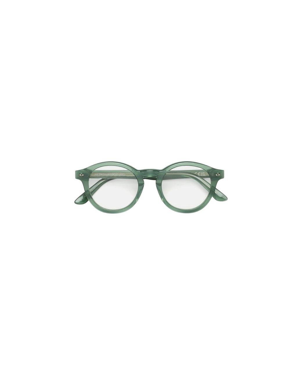 Retrosuperfuture Black Wnd Numero 129 Salvia Optical Frames Acetate Round