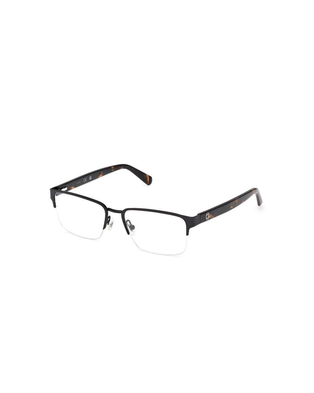 Guess Black Gu50326 2 Optical Frames Metal Squared Normal for men