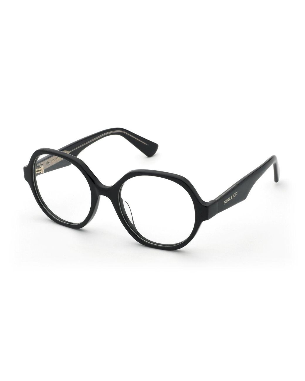 Nina Ricci Black Vnr426 700 Optical Frames Acetate Round