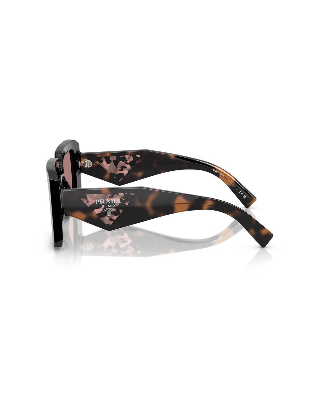 Prada Black Pr 23Ys 27B60B Sunglasses Acetate Squared Normal