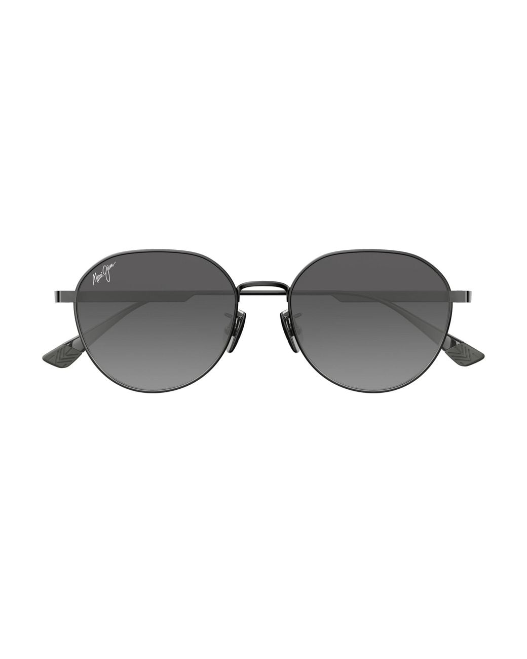 Maui Jim Black Mj0627Sa 001 Occhiali Da Sole Titanio Grigio Rotonda