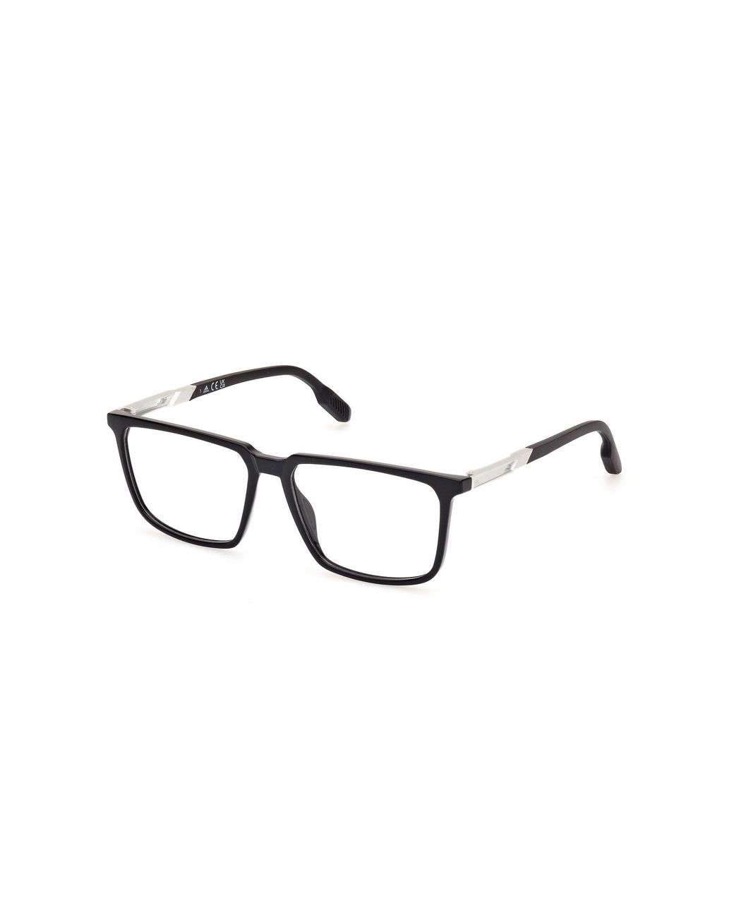 Adidas Originals Black Sp5071 001 Optical Frames Injected Geometric Normal for men