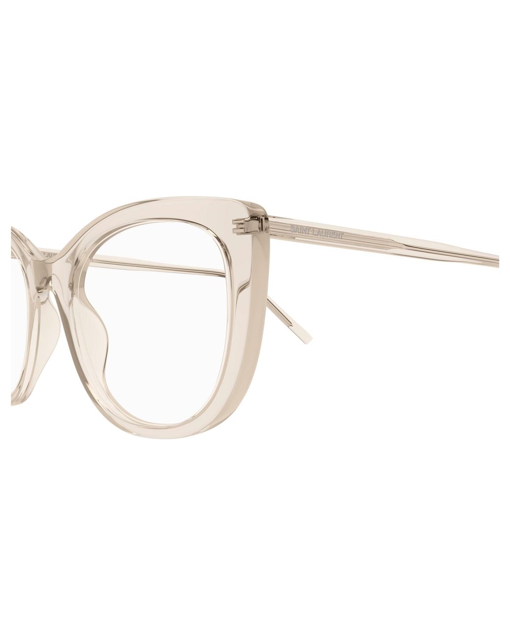 Saint Laurent Black Sl 778 004 Optical Frames Acetate Transparent Cat Eye "Antiriflesso"