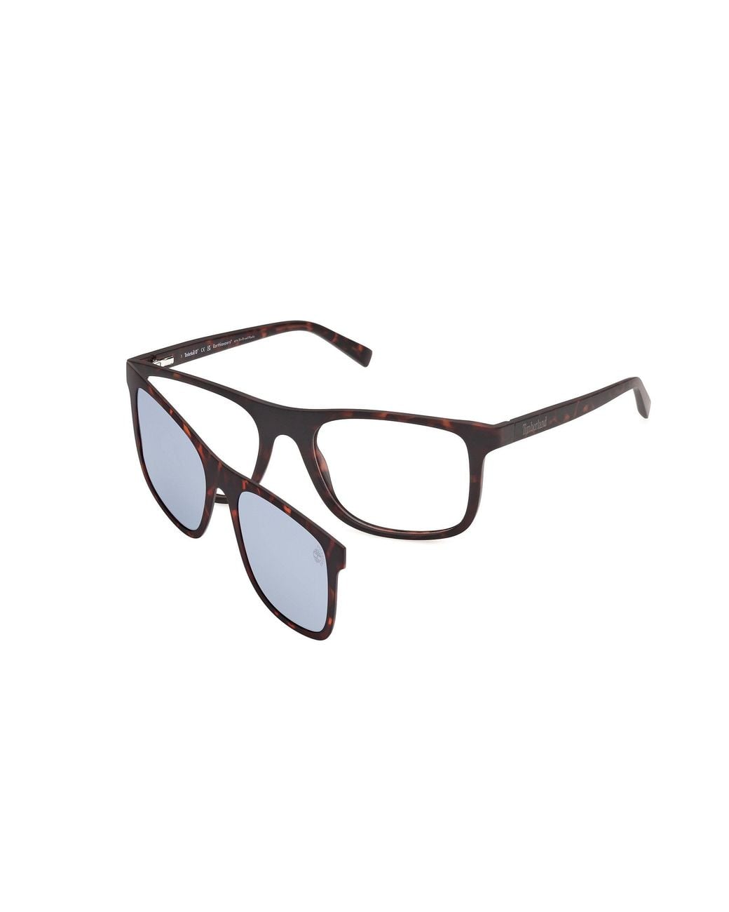 Timberland Black Tb50127 52 Optical Frames Injected Squared Normal for men