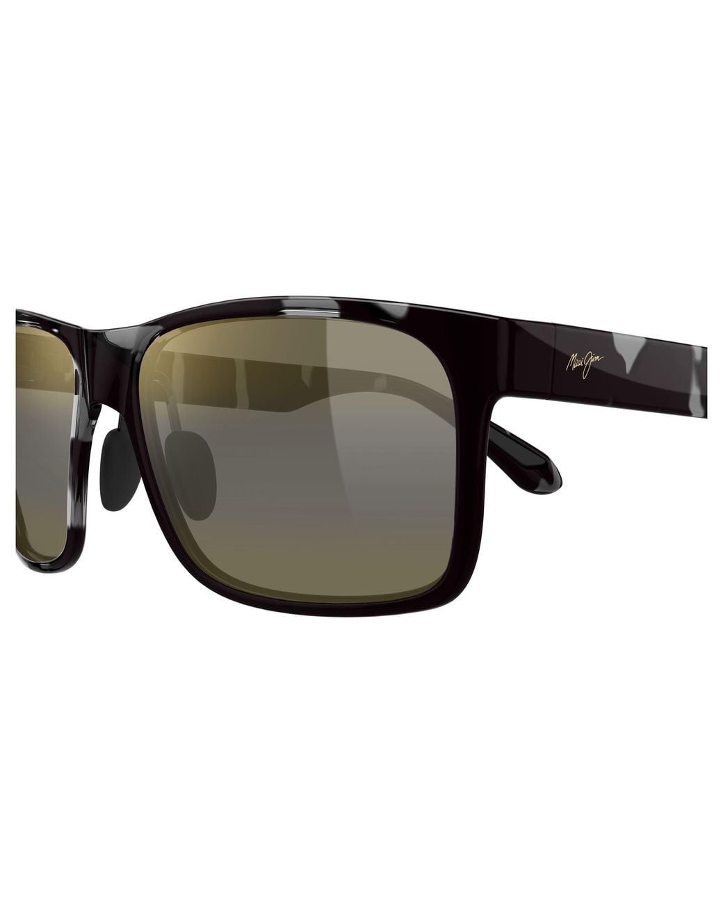 Maui Jim Black Mj0432Sa 004 Occhiali Da Sole Iniettato Bronzo Squadrata