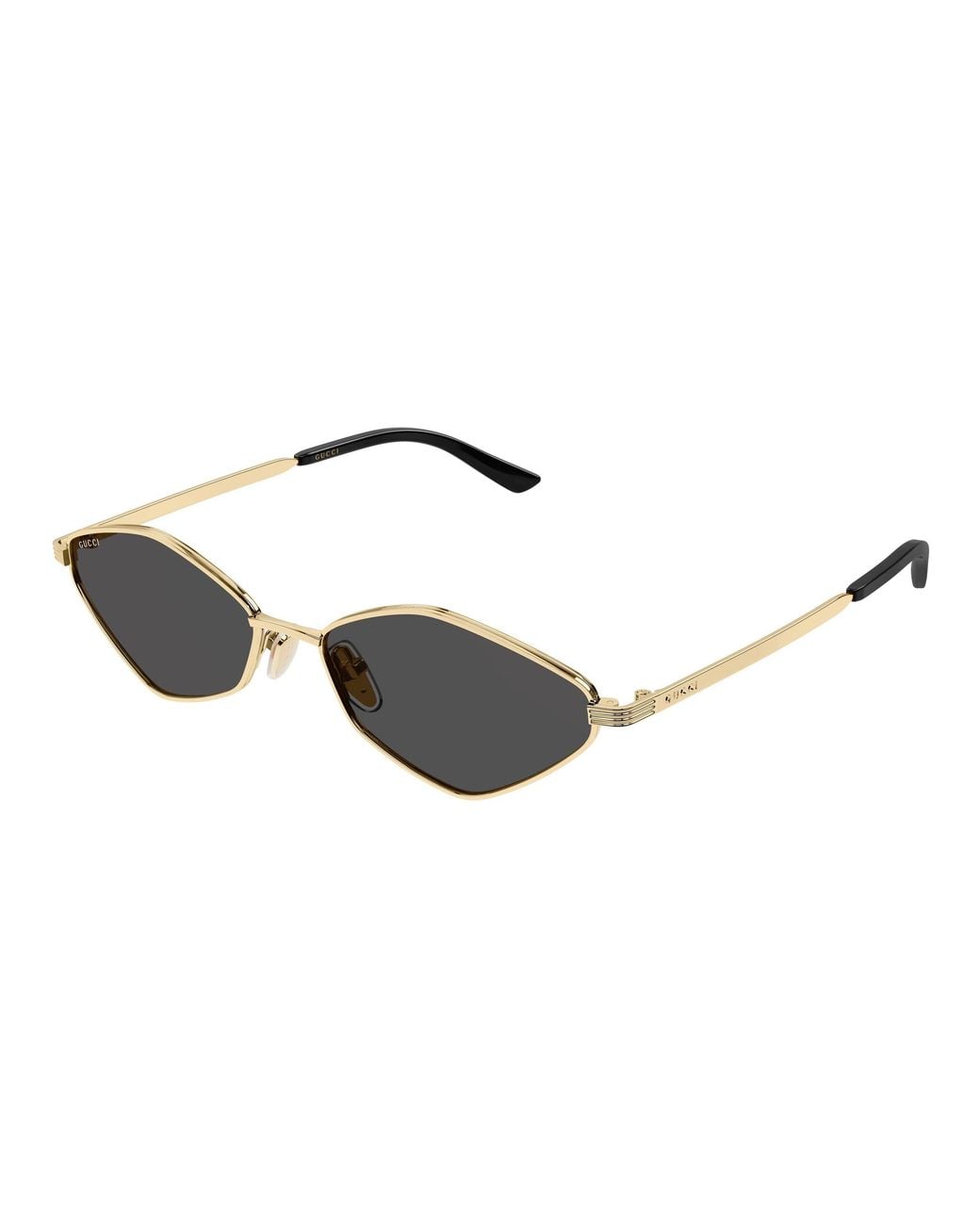 Gucci Black Gg2222S 001 Sunglasses Metal Geometric