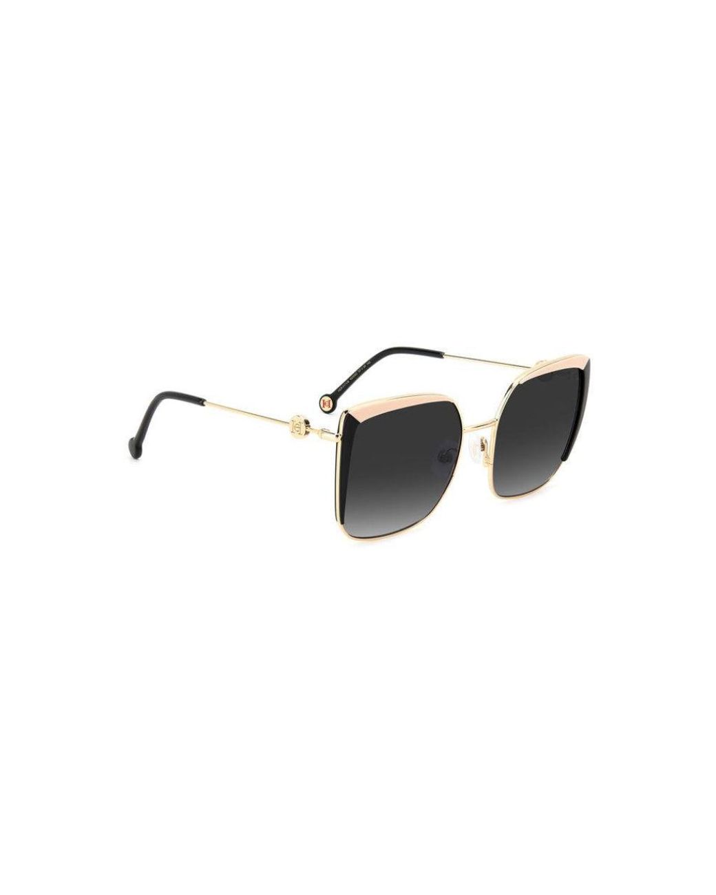 Carolina Herrera Black Her 0111/S Kdx/9O Sunglasses Metal Squared Shaded