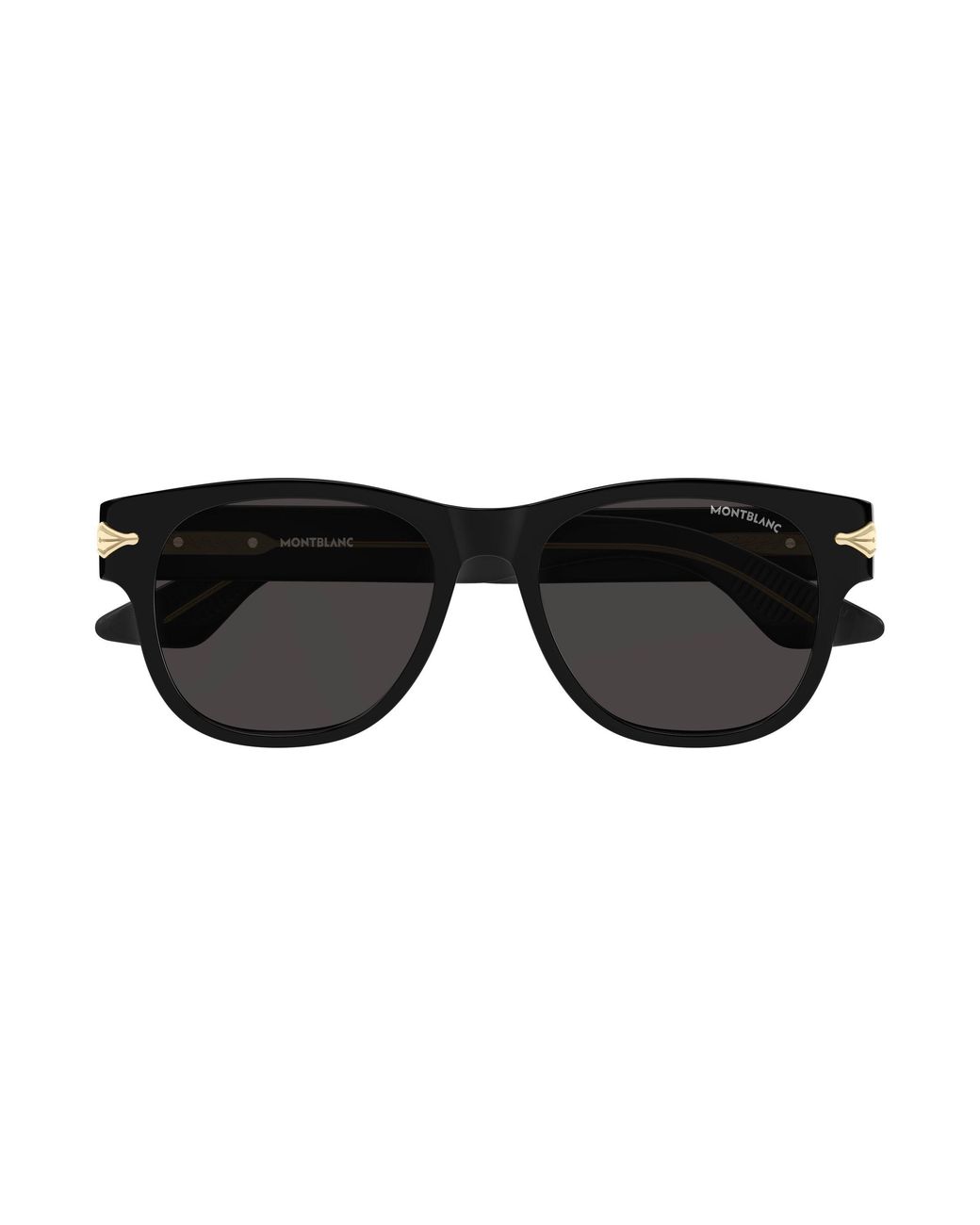 Montblanc Black Mb0478S 001 Sunglasses Acetate Squared for men