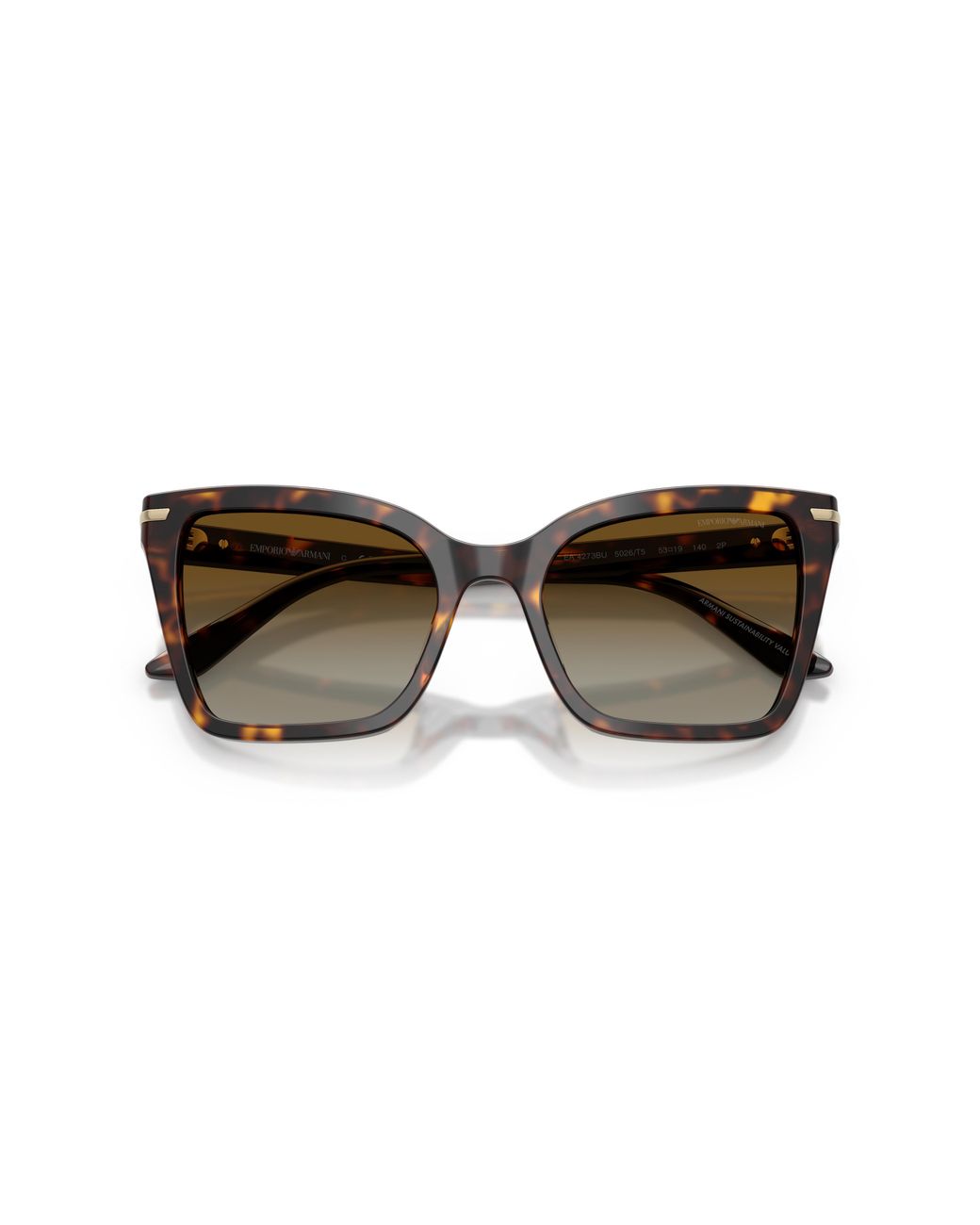 Emporio Armani Black Ea4273Bu 5026T5 Sunglasses Acetate Squared Polarized